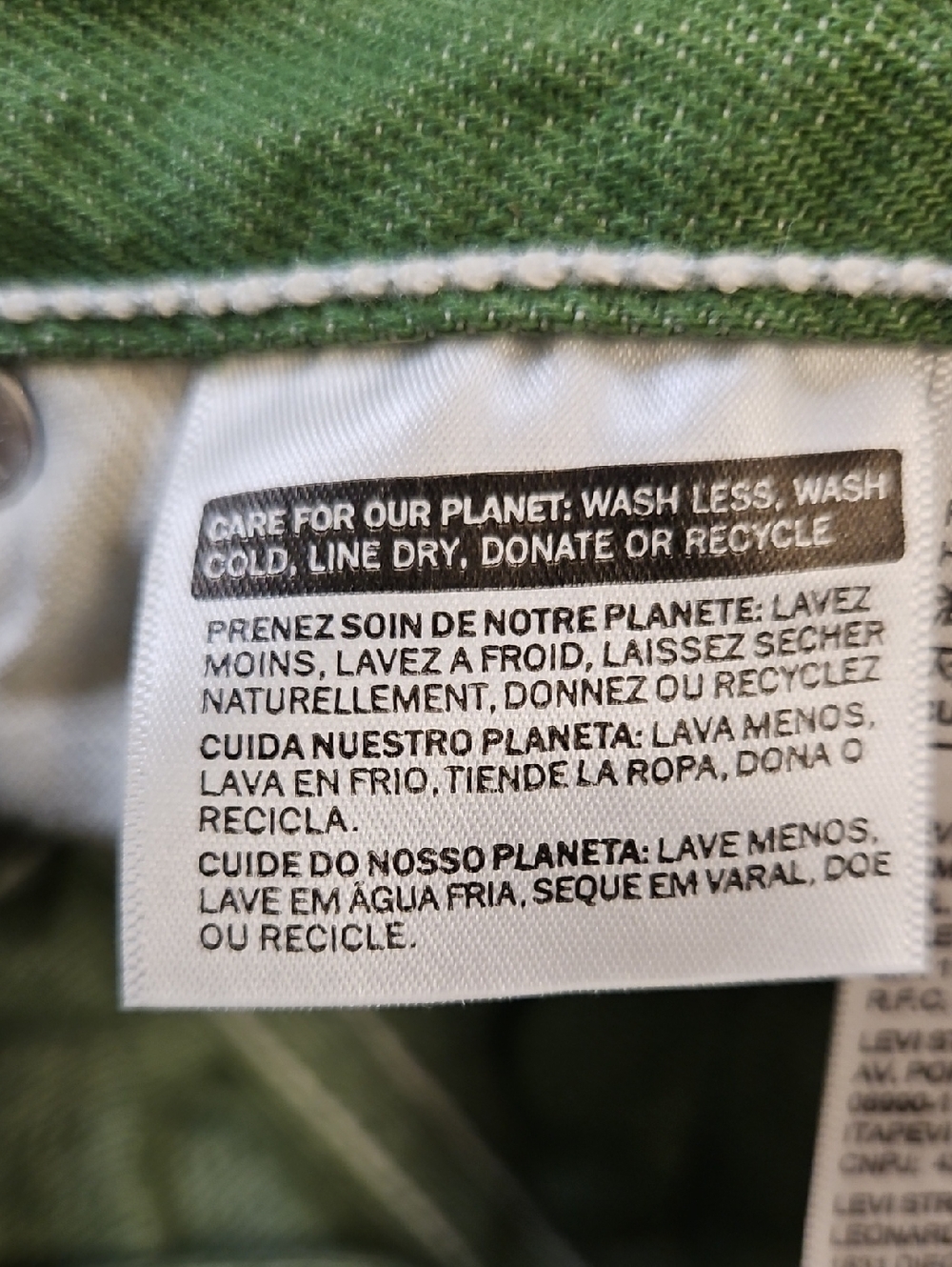Levi's Men's Straight Jeans in Green - Picture 11 of 16